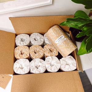 Unbleached Bamboo Paper Towel - 12 Rolls