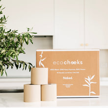 Load image into Gallery viewer, 36 NAKED Rolls, Unbleached Bamboo Toilet Paper
