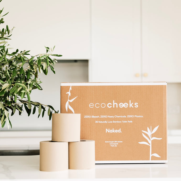 36 NAKED Rolls, Unbleached Bamboo Toilet Paper