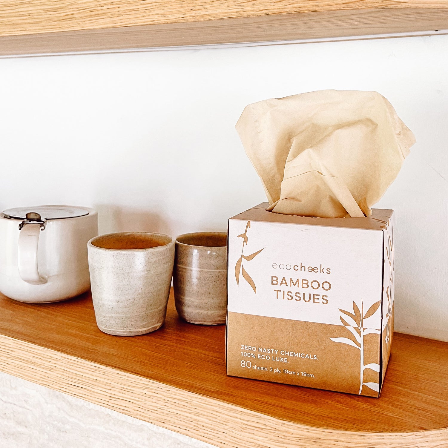 Bamboo Tissues - Unbleached &amp; Hypoallergenic - 9 Boxes