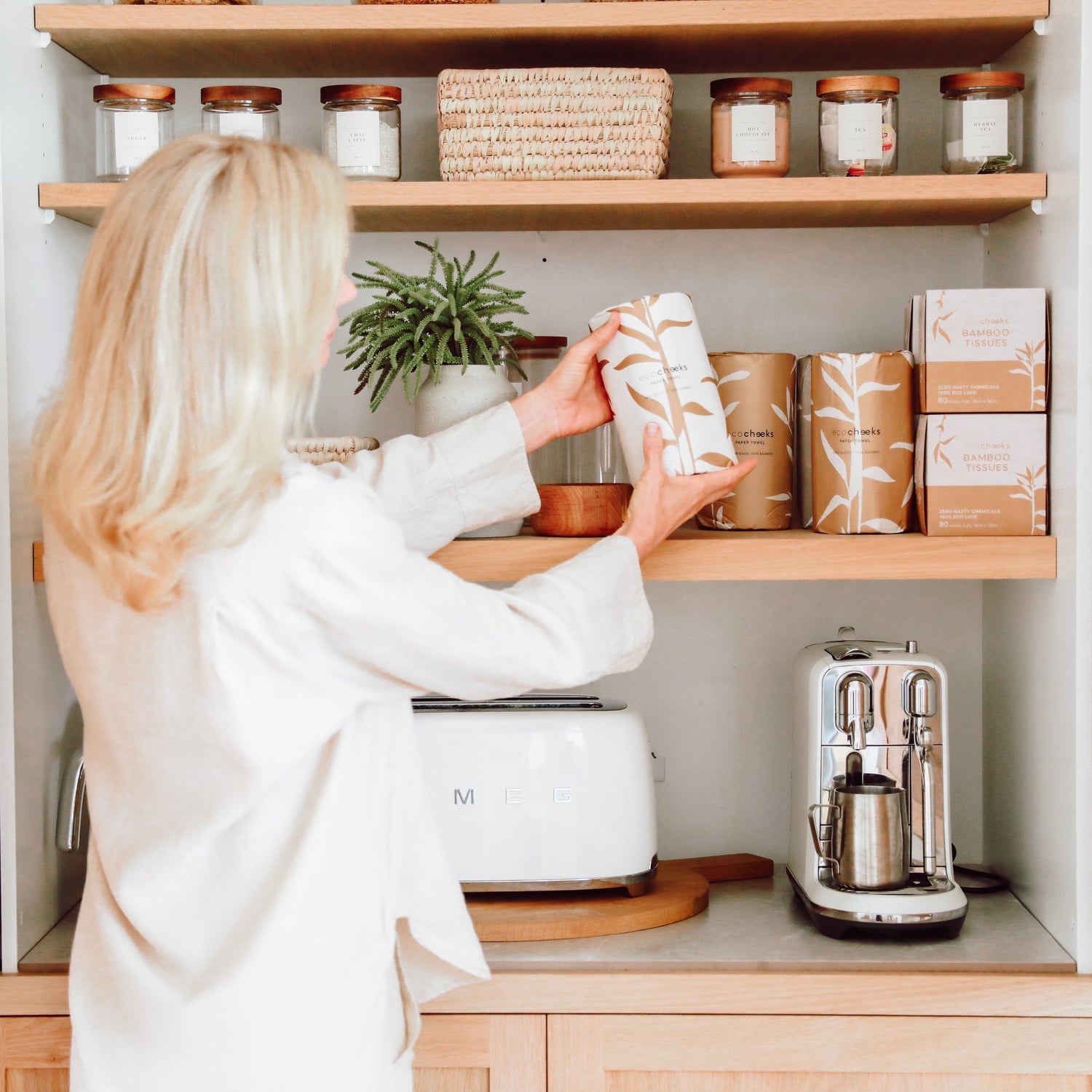Eco-friendly, 100% bamboo, unbleached toilet paper, paper towels &amp; tissues