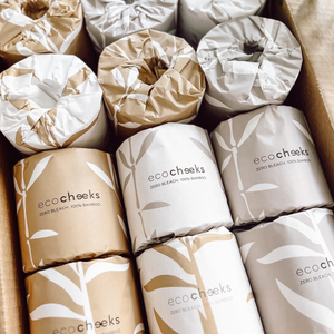 36 WRAPPED Rolls, Unbleached Bamboo Toilet Paper.