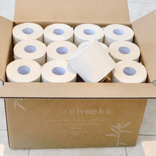 Load image into Gallery viewer, 36 NAKED Rolls, Unbleached Bamboo Toilet Paper.
